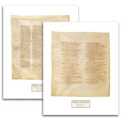 Codex Sinaiticus Facsimile Prints, 2 folios   - 