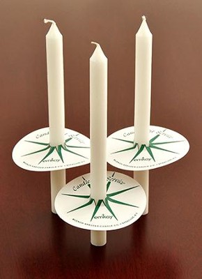 50 Congregation Candles with Drip Protectors   - 