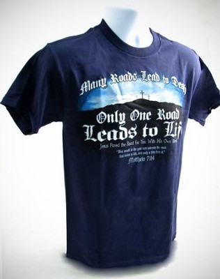 Only One Road Shirt, Blue, Large  - 