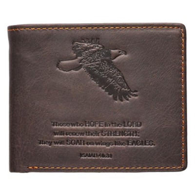 Isaiah 40:31 Genuine Leather Wallet  - 