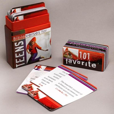 101 Favorite Bible Verses for Teens, Box of Blessings  - 