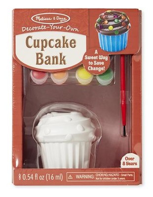 Cupcake Bank, Decorate Your Own  - 