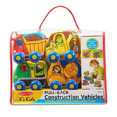 Pull-Back Construction Vehicles, 4 pieces  - 