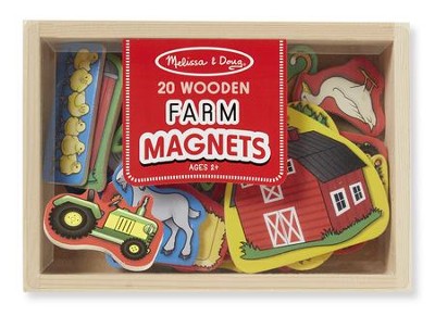 Wooden Farm Magnets  - 