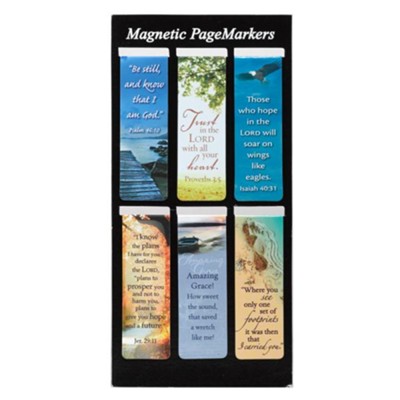 Magnetic Bookmarks, Set of 6, Classic Verses  - 