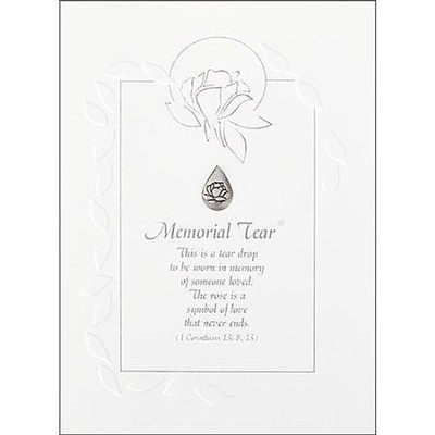 Memorial Tear Pin with Gift Card     -     By: Kathy Bernu
