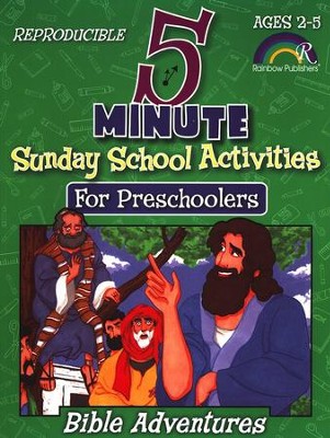 5 Minute Sunday School Activities for Preschoolers: Bible Adventures  - 