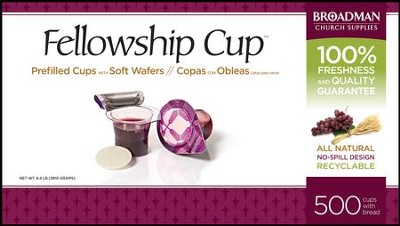 Fellowship Cup Prefilled Communion Cups, Box of 500  - 