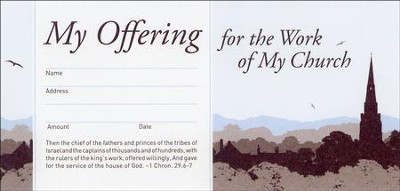 My Offering for the Work of My Church (1 Chronicles 29:6-7) 52 Envelopes  - 