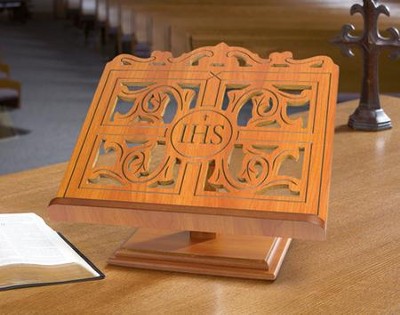 IHS Wooden Bible Stand (15 inch x 14 inch)  - 