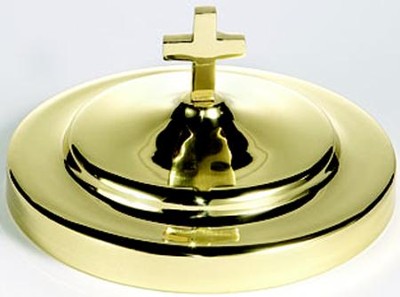 Solid Brass Stacking Bread Plate Cover  - 