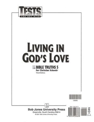 BJU Press Bible Truths 5: Living in God's Love Tests  - 