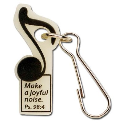 Make a Joyful Noise--Glow-in-the-Dark Zipper Pull   - 