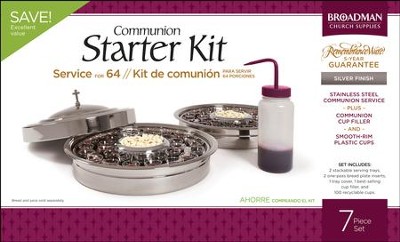 RemembranceWare Communion Starter Kit, Silver   - 