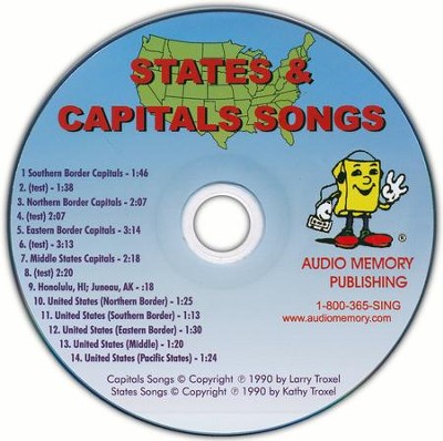 Audio Memory States & Capitals CD Only   -     By: Kathy Troxel
