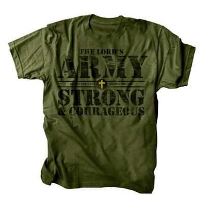 The Lord's Army Shirt, Green, Large  - 
