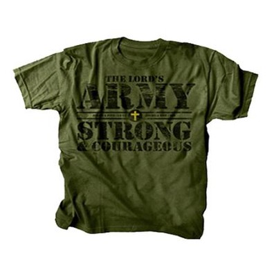 The Lord's Army Shirt, Green, Youth Large  - 