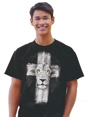 Lion Cross Shirt, Black, XX-Large  - 
