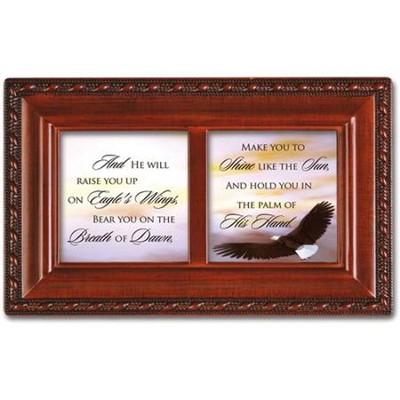 And He Will Raise You Up on Eagles Wings Petite Music Box  - 