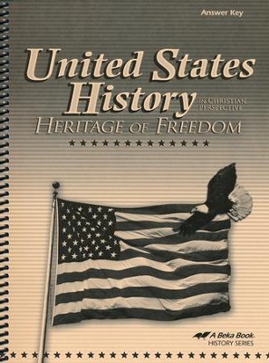 Abeka United States History in Christian Perspective:  Heritage of Freedom Answer Key (3rd Edition)   - 