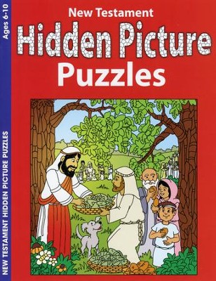 New Testament Hidden Picture Puzzles, Coloring & Activity Book   - 