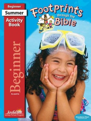 Footprints through the Bible Beginner (ages 4 & 5) Activity Book  - 