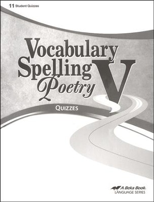 Abeka Vocabulary, Spelling, Poetry V Quizzes   - 