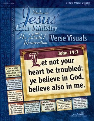Jesus' Later Ministry and His Death/Resur, Youth 2 to Adult Bible Study,   Key Verse Visuals  - 