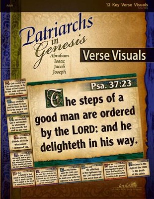Patriarchs in Genesis: Abraham, Isaac, Jacob, Joseph Adult Bible Study Key Verse Visuals  - 
