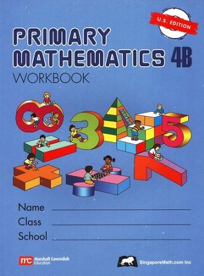 Singapore Math: Primary Math Workbook 4B US Edition   - 