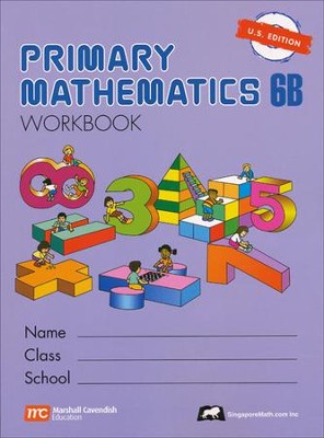 Singapore Math: Primary Math Workbook 6B US Edition   - 