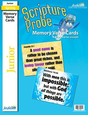 Scripture Probe Junior (grades 5-6) Memory Verse  Visuals (Spring Quarter)  - 