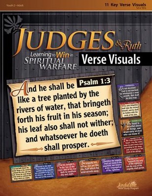 Judges & Ruth: Learning to Win in Spiritual Warfare Youth 2 to Adult Bible Study, Key Verse Visuals  - 