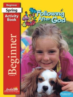 Following after God Beginner (ages 4 & 5) Activity Book (Spring Quarter)  - 