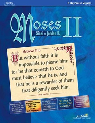 Moses II: Sinai to Jordan, Youth 2 to Adult,  Key Verse Visuals   - 