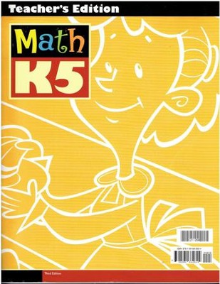BJU Press Math K5 Teacher's Edition (3rd Edition)  - 