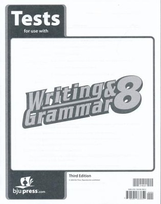 BJU Press Writing & Grammar Grade 8 Tests, Third Edition   - 