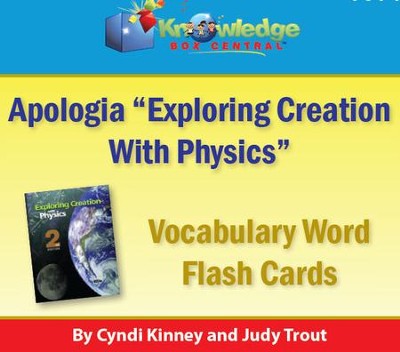 Apologia Exploring Creation With Physics Vocabulary Word Flash Cards - PDF Download  [Download] -     By: Cyndi Kinney, Judy Trout
