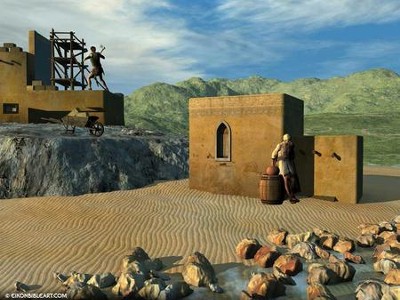 Parable of the Two Builders  [Download] -     By: Eikon Bible Art
