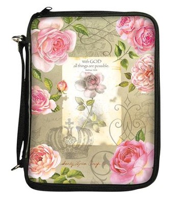 With God, All Things Are Possible Bible Cover Organizer  -     By: Sandy Lynam Clough
