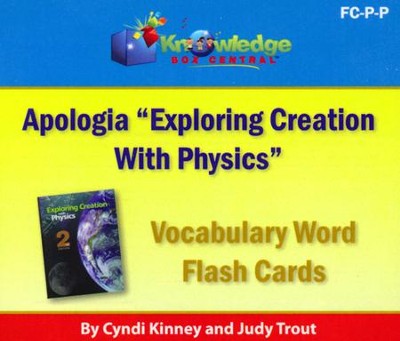 Apologia Exploring Creation With Physics Vocabulary Word Flash Cards (Printed)  -     By: Cyndi Kinney, Judy Trout
