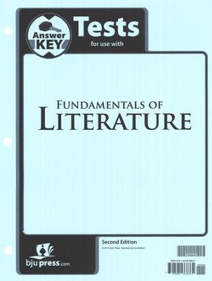 BJU Press Fundamentals of Literature Grade 9 Tests Packet Answer Key (Second Edition)  - 