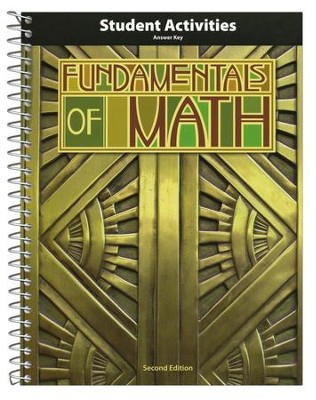 BJU Press Fundamentals of Math Grade 7 Student Activity Manual Teacher's Edition, Second Edition  - 