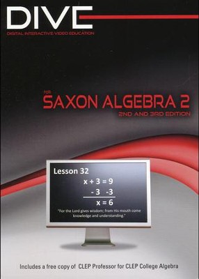 DIVE CD-Rom for Saxon Math Algebra 2 2nd & 3rd Edition     - 