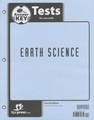 BJU Press Earth Science Grade 8 Test Pack Answer Key, 4th Edition   - 