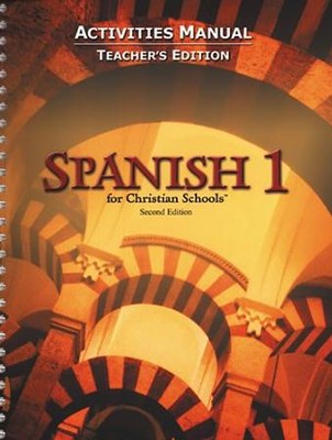 BJU Press Spanish 1 Student Activities Manual, Teacher's Edition   - 