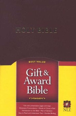 NLTse Gift and Award Bible: Imitation Leather - Burgundy  - 