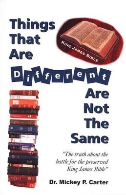 Things That Are Different Are Not The Same   -     By: Mickey P. Carter
