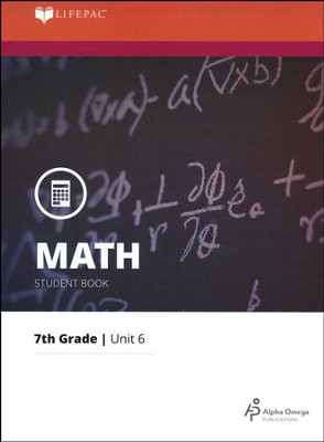 Grade 7 Math LIFEPAC 6: Probability and Graphing (Updated Edition)  - 