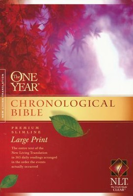 NLT One Year Chronological Bible, Large Print Softcover  - 